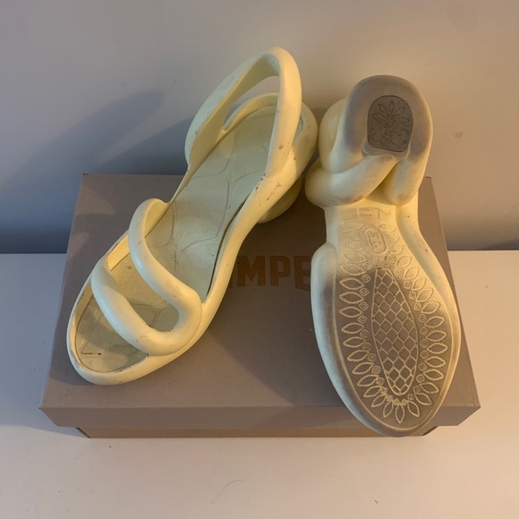 Camper Kobarah Sandals Off-White Yellow - Picture 3 of 3